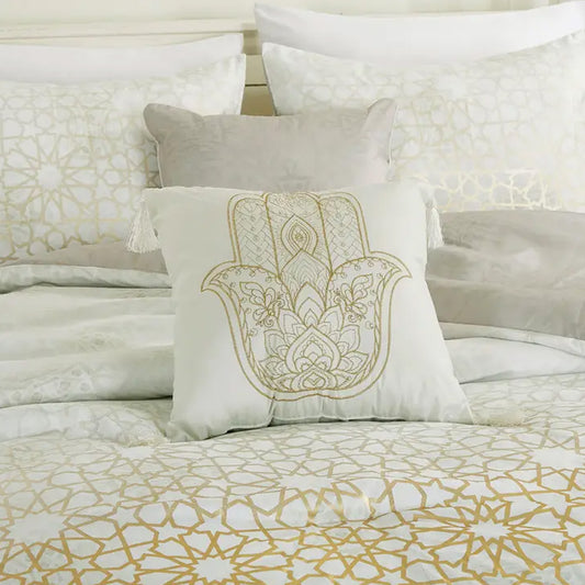 Royal Gold Jacquard Comforter - 6 Piece Set