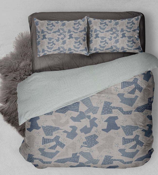 Aqua Sherpa Comforter Set