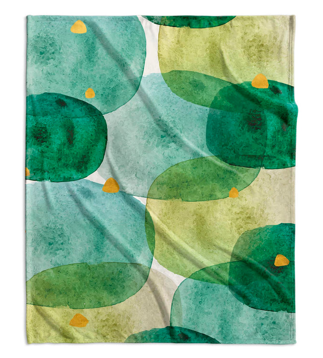 Green Cell Velvet Blanket