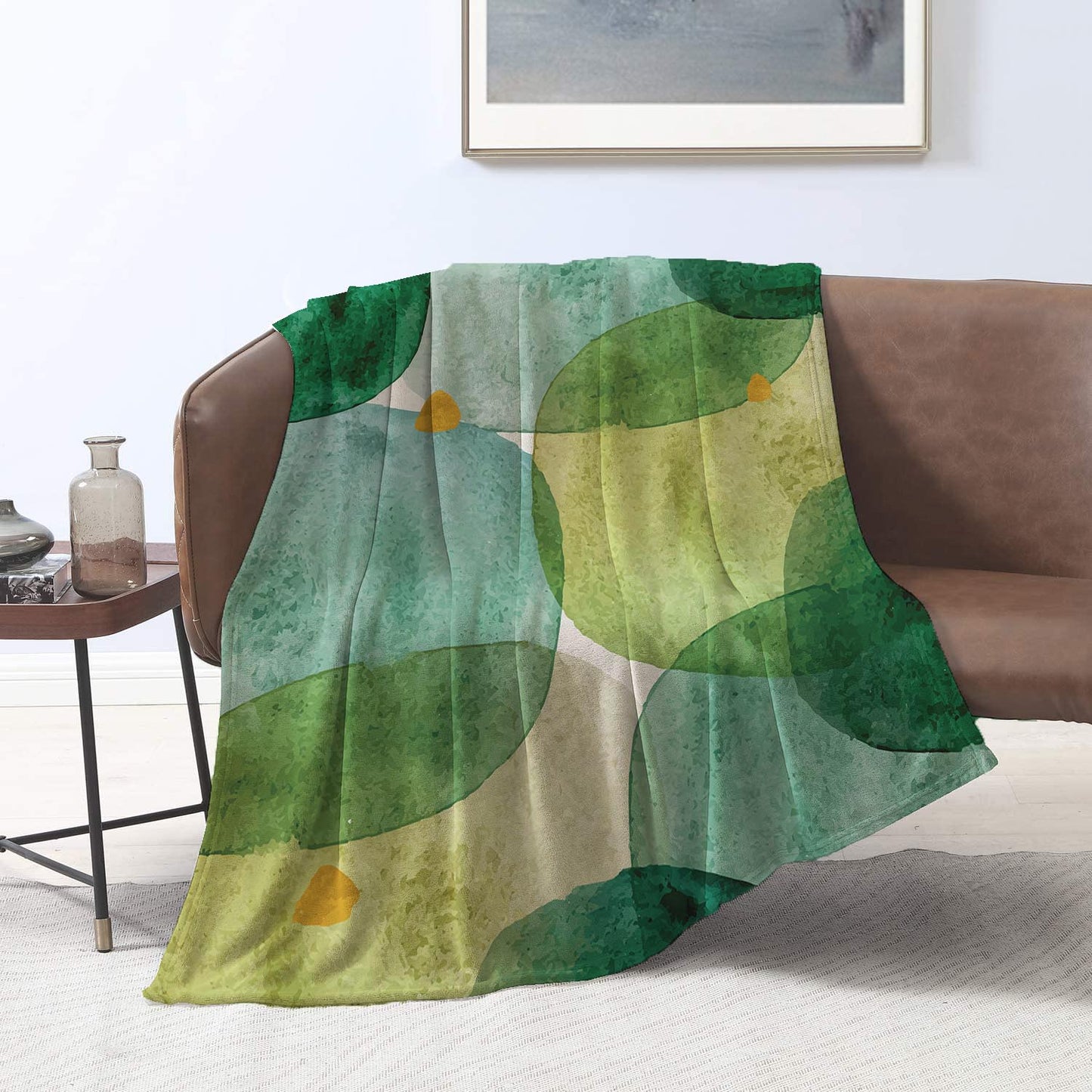 Green Cell Velvet Blanket