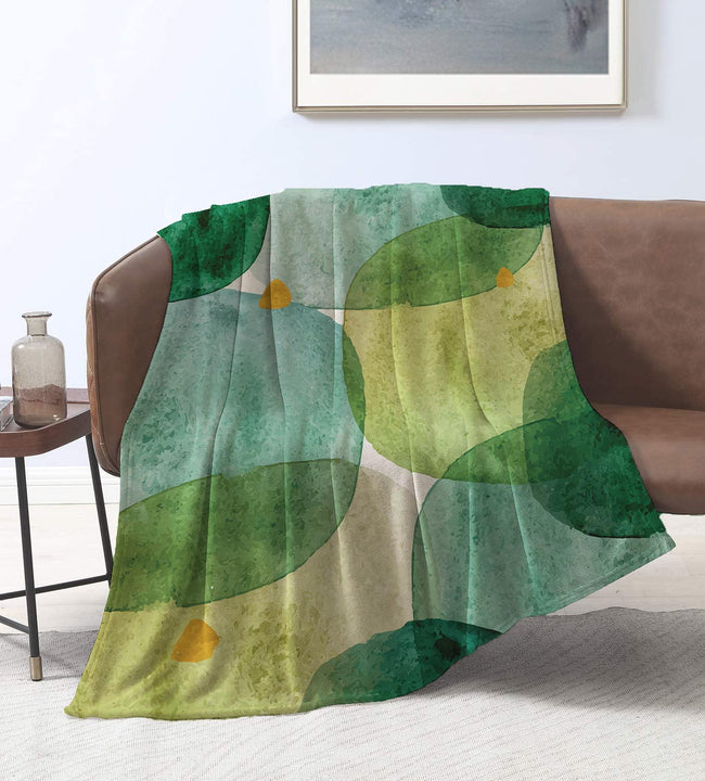 Green Cell Velvet Blanket