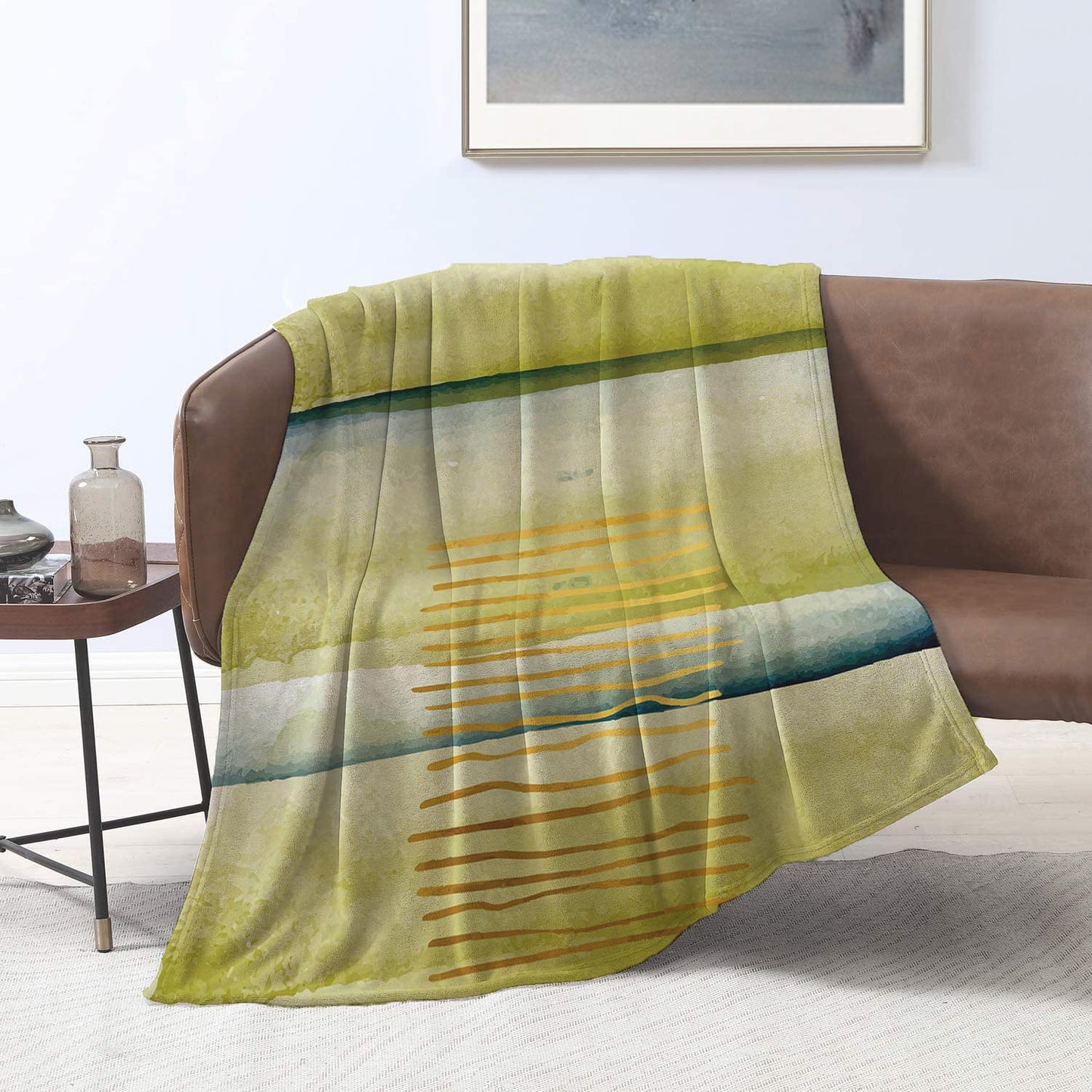 Green Haze Velvet Blanket