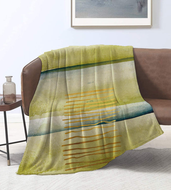 Green Haze Velvet Blanket