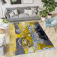 Abstract Rose Low Pile Area Rug