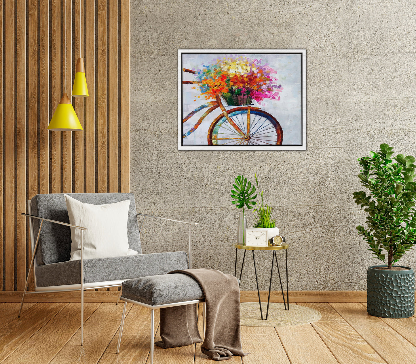 Bicycle Framed Canvas