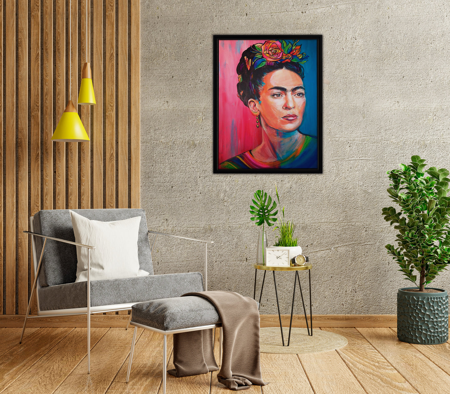Frida Framed Canvas