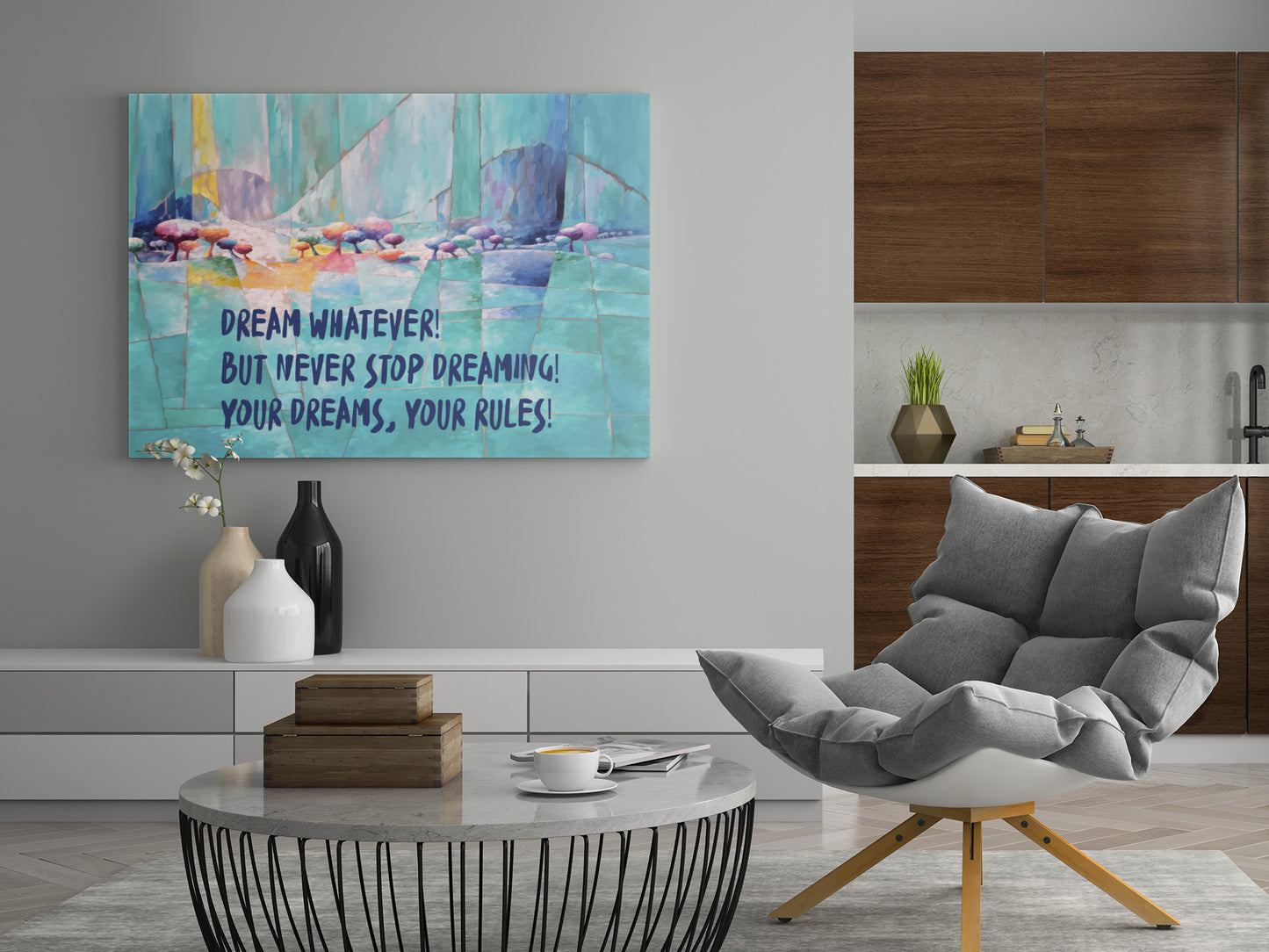 Turquoise Dream Canvas Art