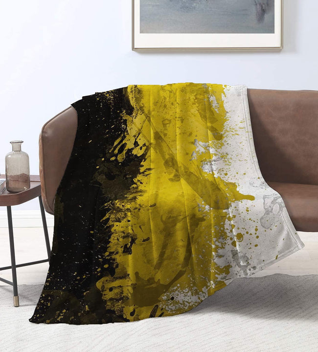 Black Gold Velvet Blanket