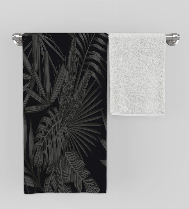 Black Leaves Towel