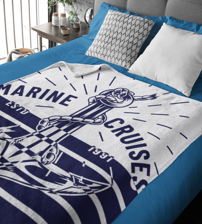 Marine Cruises Velvet Blanket