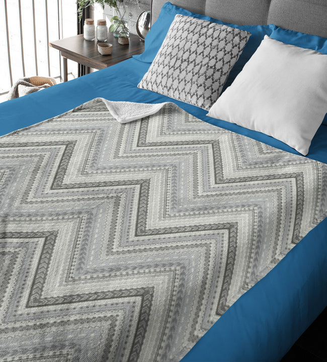 Chevron Velvet Blanket