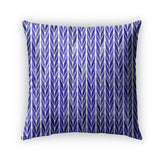 Blue Knit Pillow