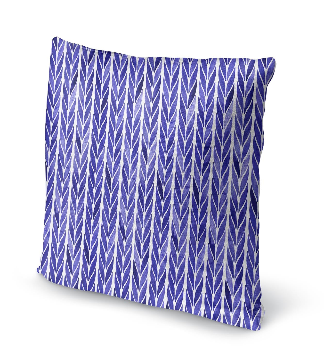 Blue Knit Pillow