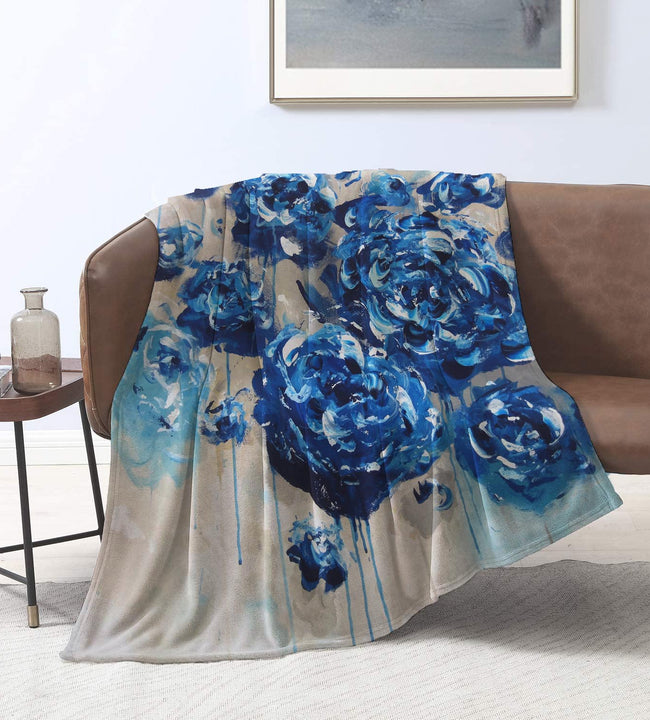 Blue Summer Velvet Blanket