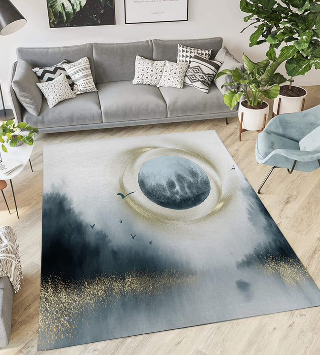 Blue Moon Low Pile Area Rug
