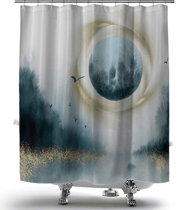 Blue Moon Shower Curtain