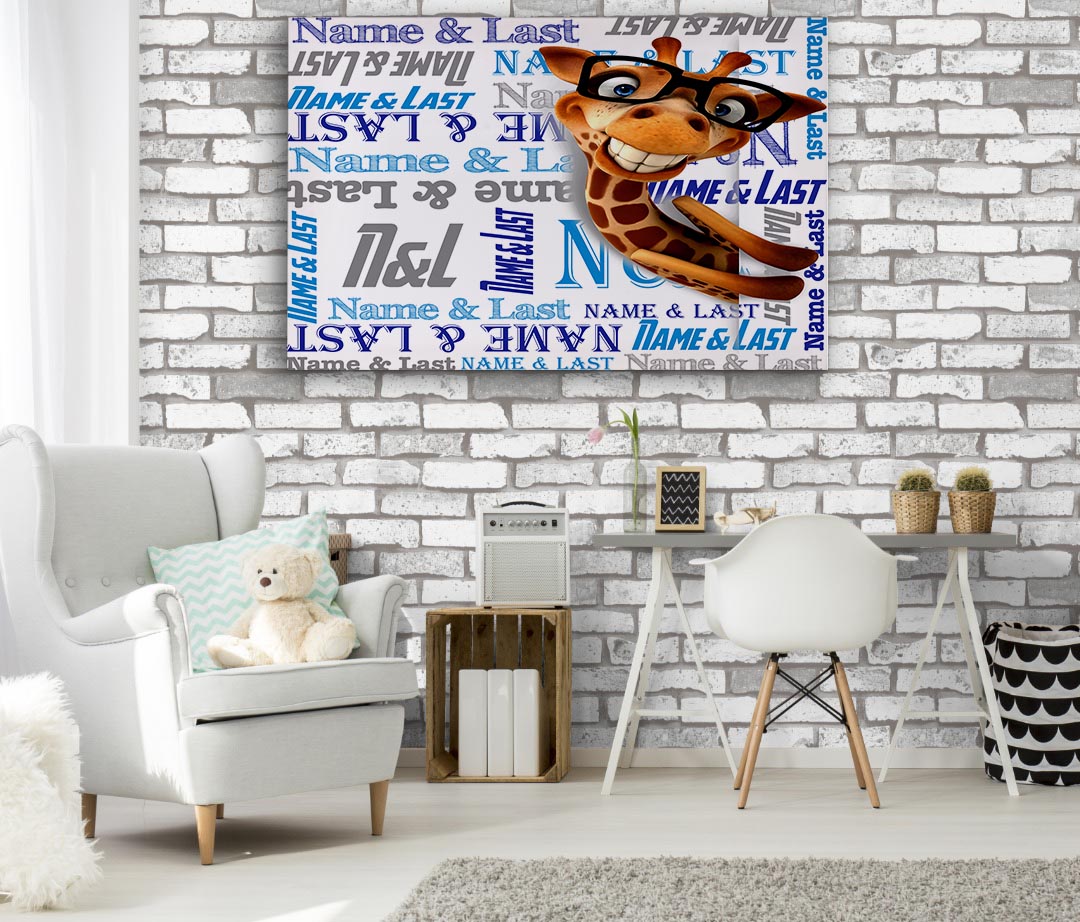 Giraffe Boys Canvas