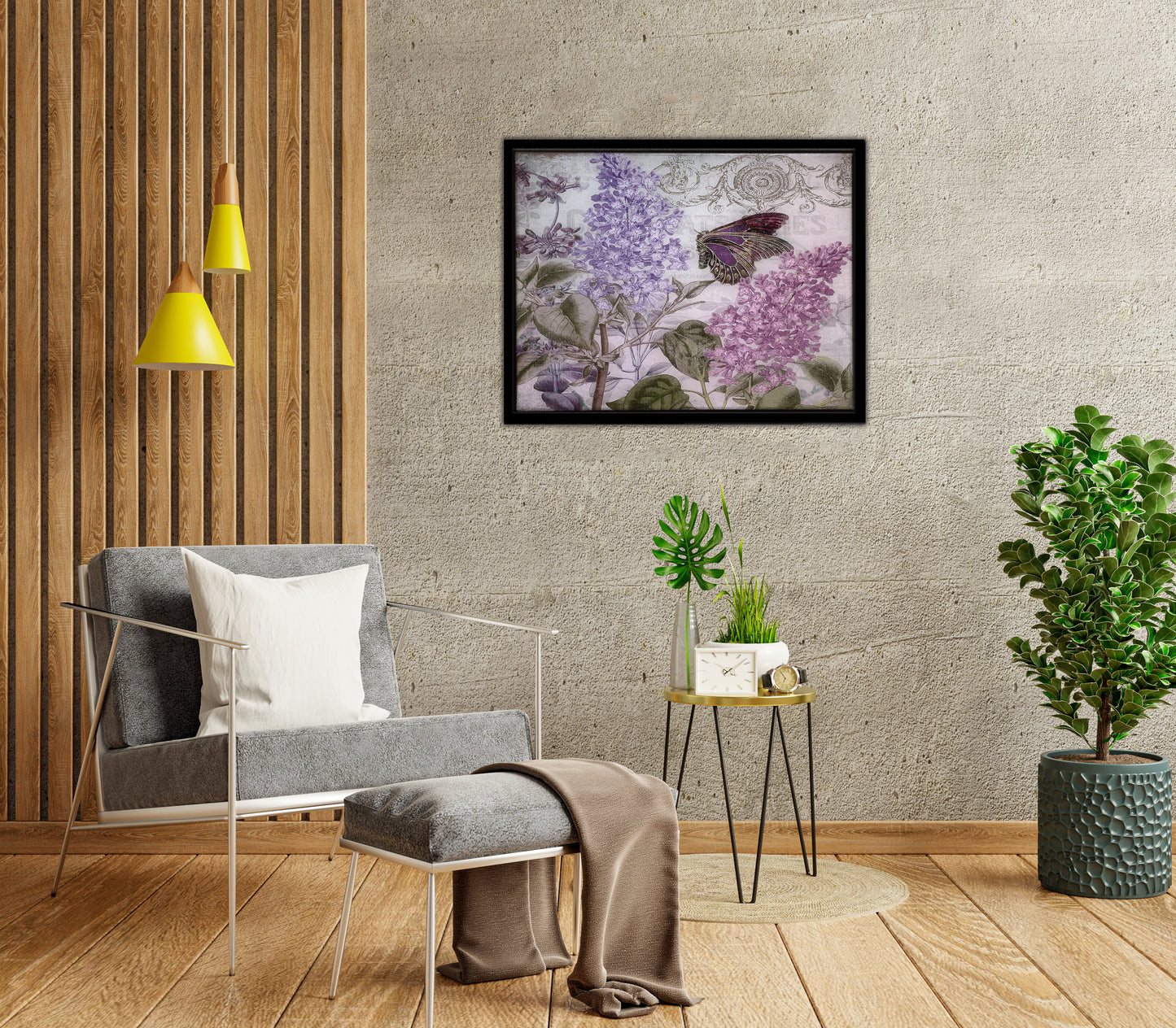 Flossflower Framed Canvas