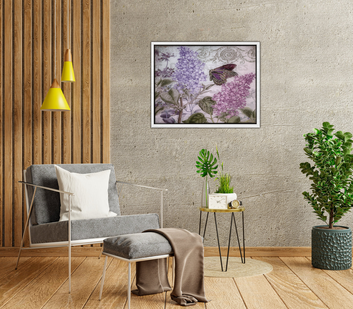 Flossflower Framed Canvas
