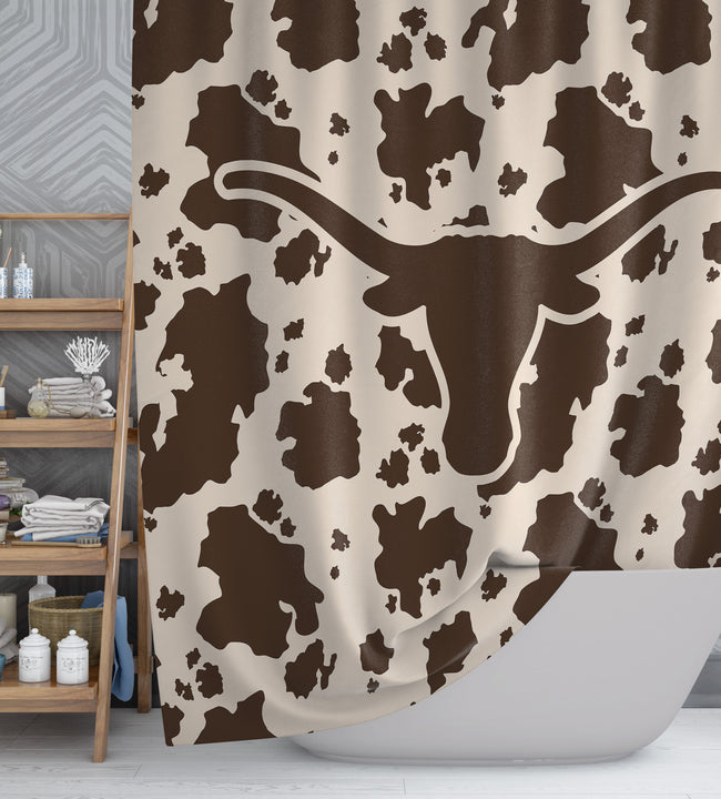 Cowhide Brown Shower Curtain