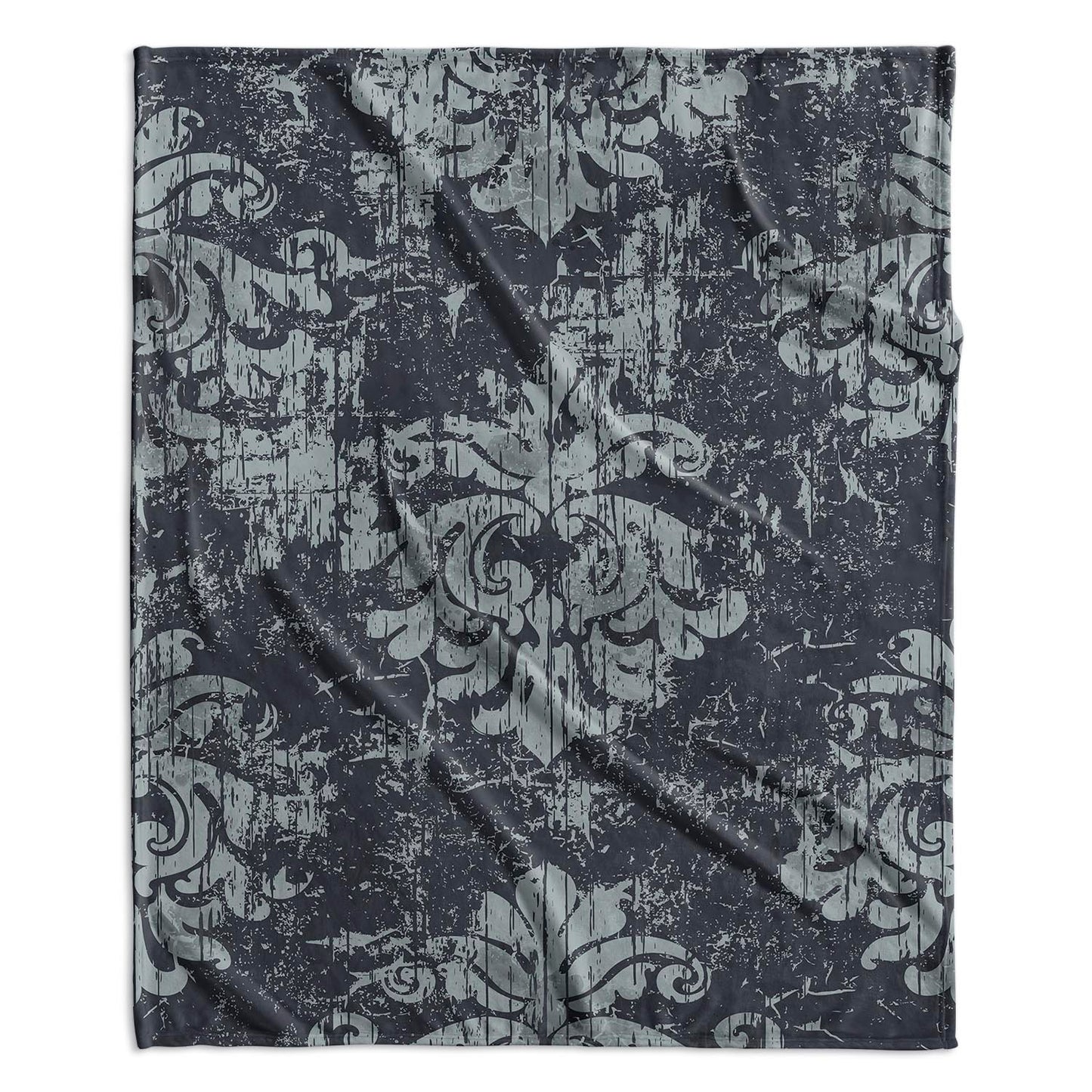 Damask Sherpa Blanket