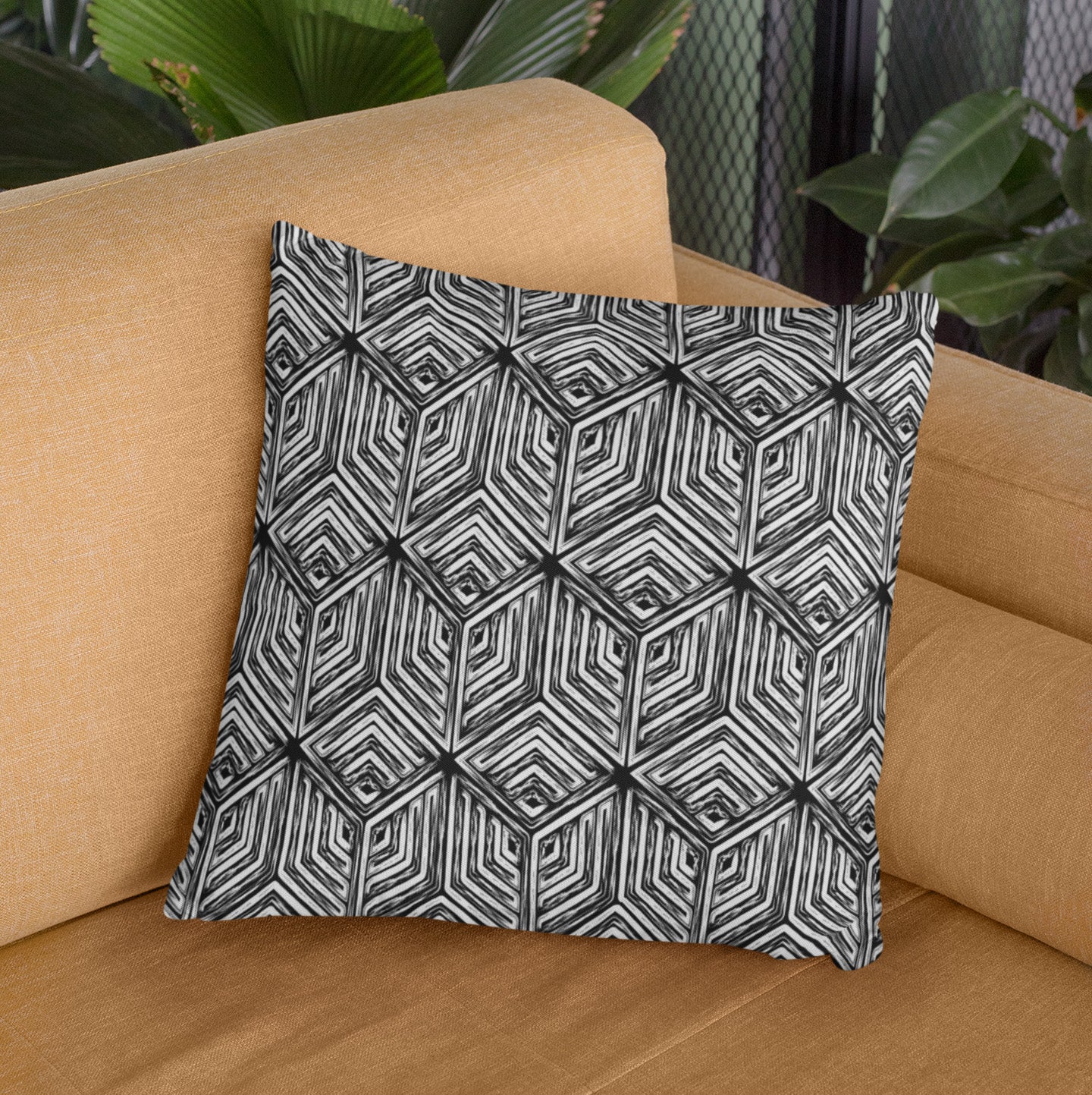 Diamante Black Pillow