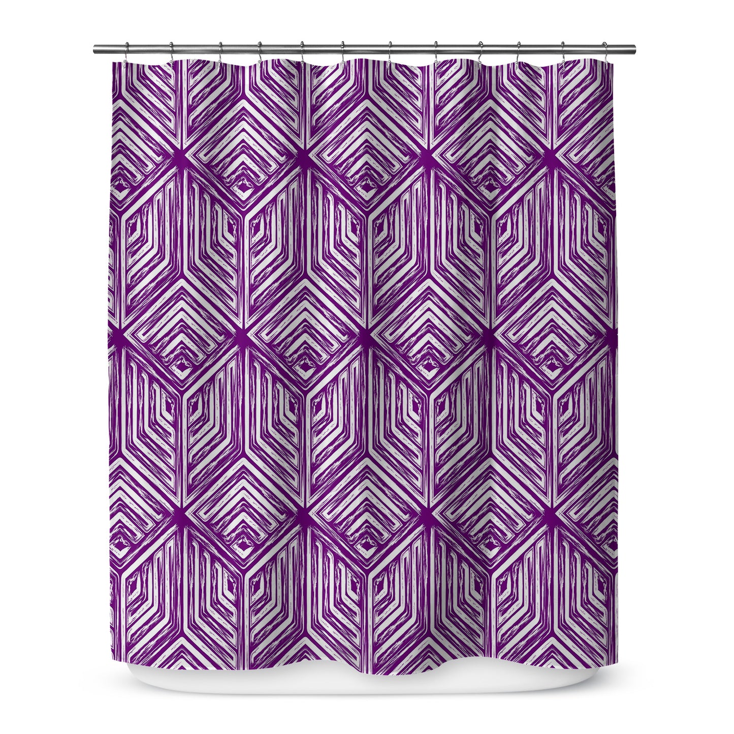 Diamante Purple Shower Curtain