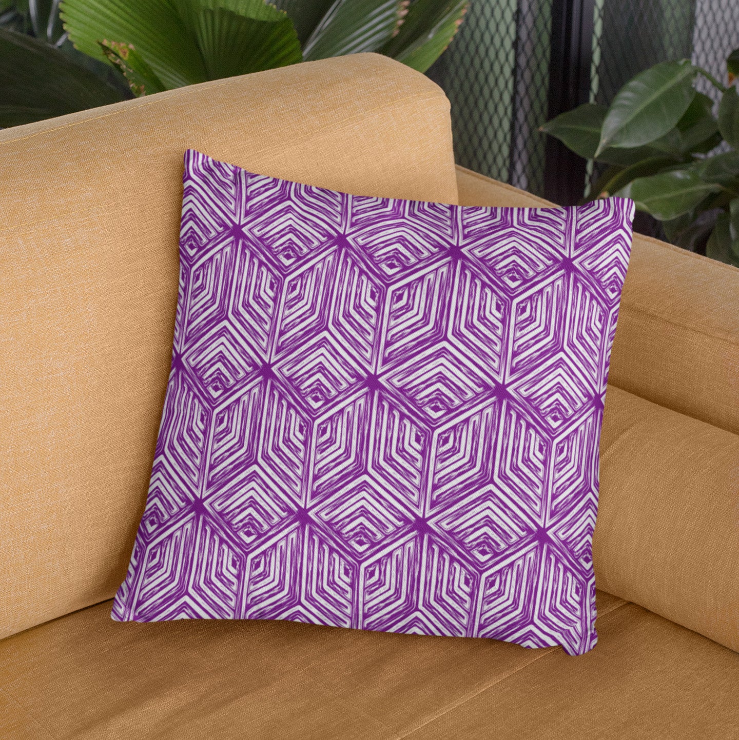 Diamante Purple Pillow