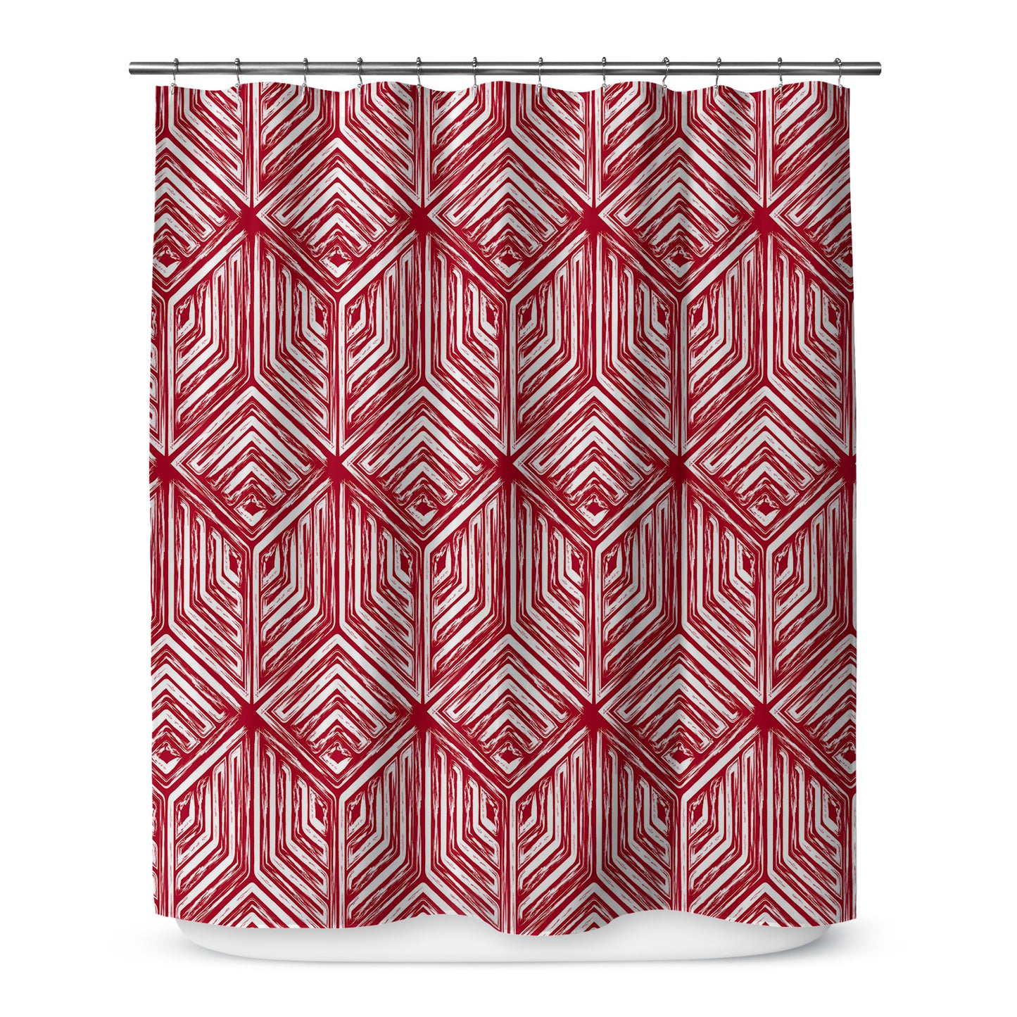 Diamante Red Shower Curtain