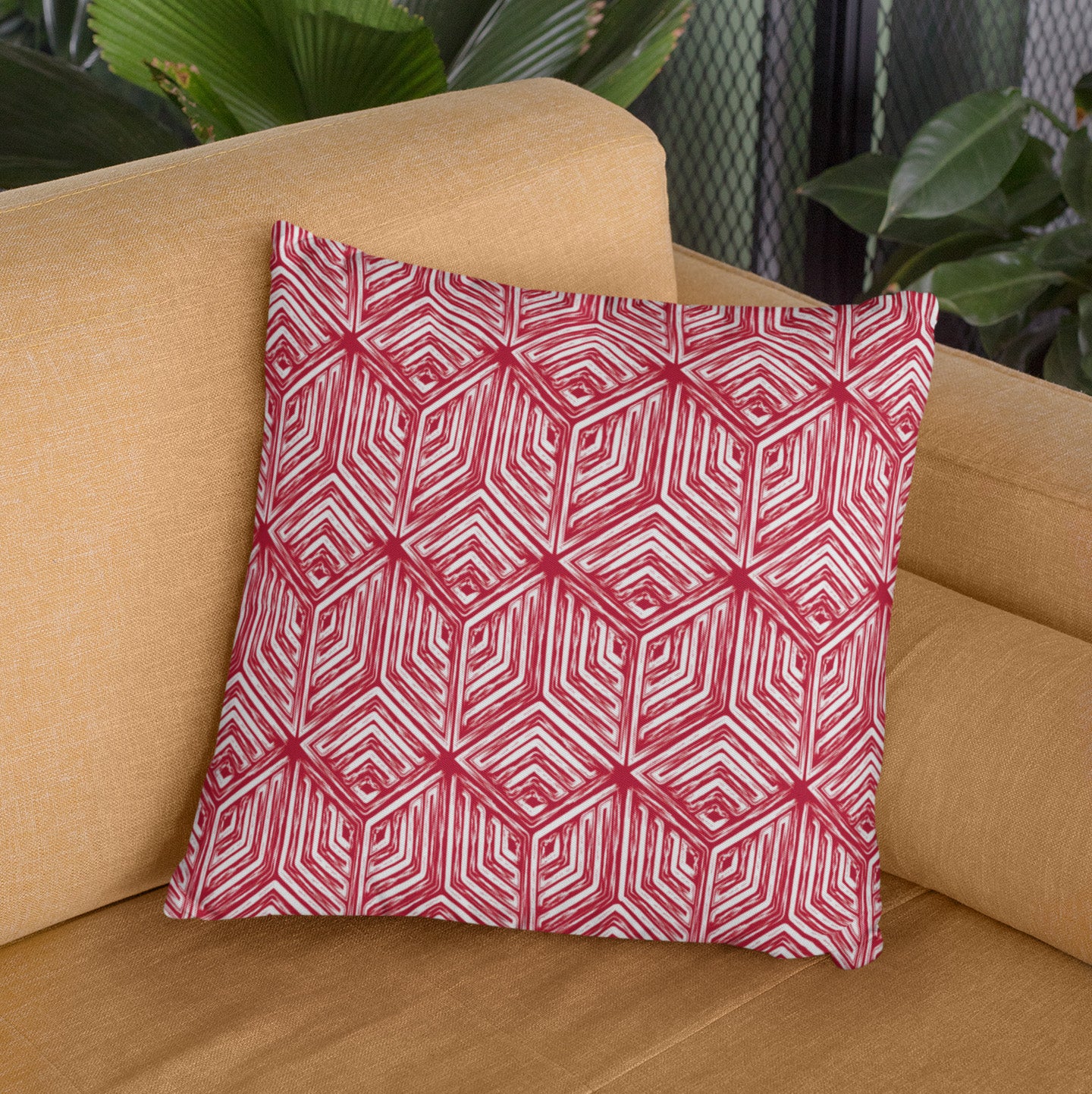 Diamante Red Pillow