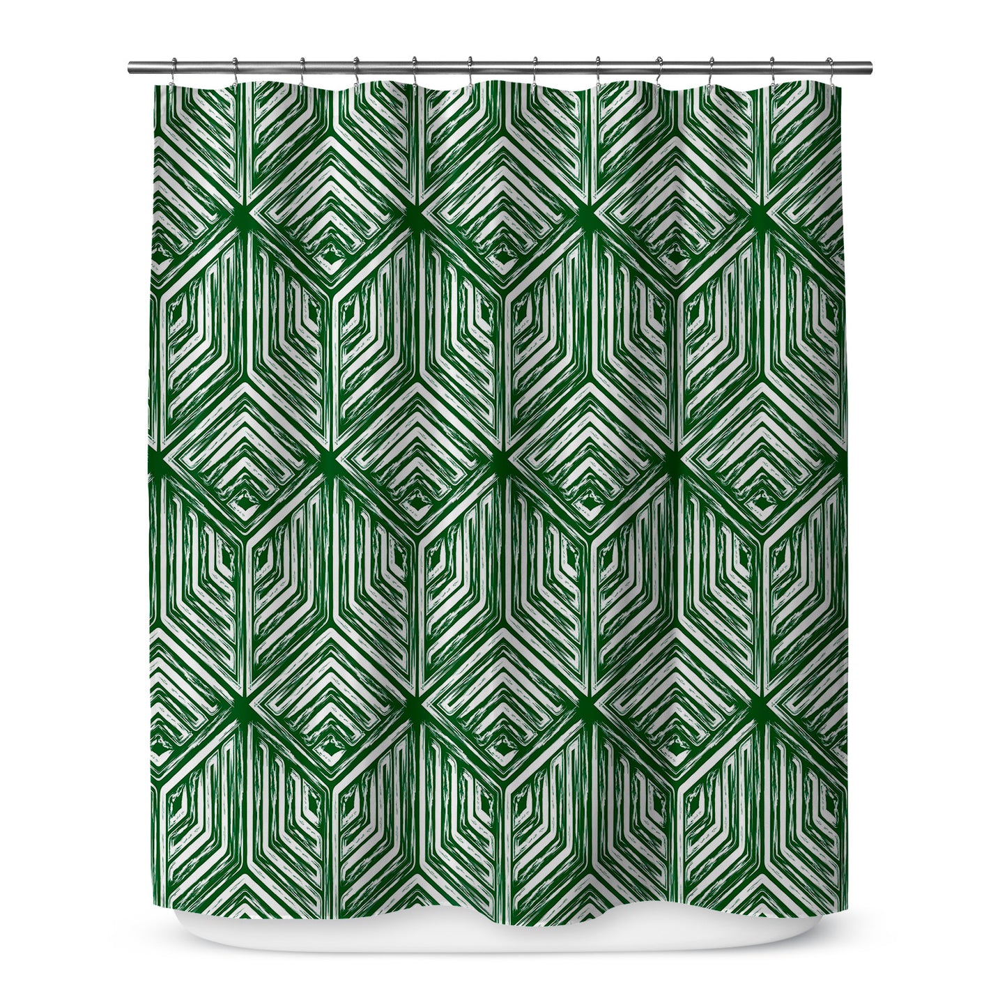 Diamante Verde Shower Curtain