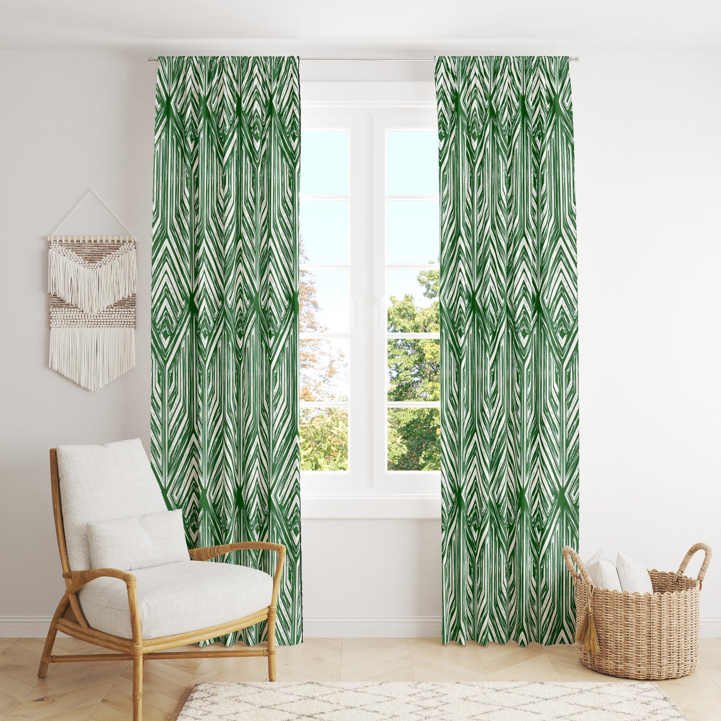 Diamante Verde Blackout Curtains