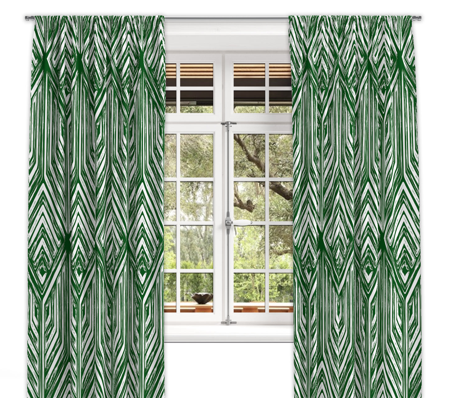 Diamante Verde Blackout Curtains