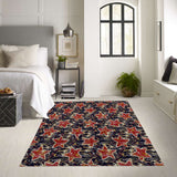 Fire Low Pile Area Rug
