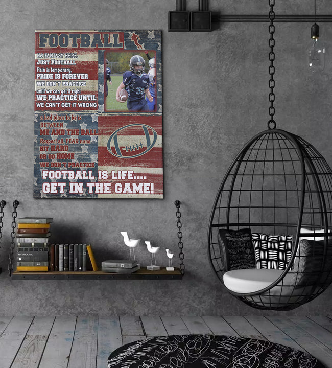 Football Flag Canvas Art