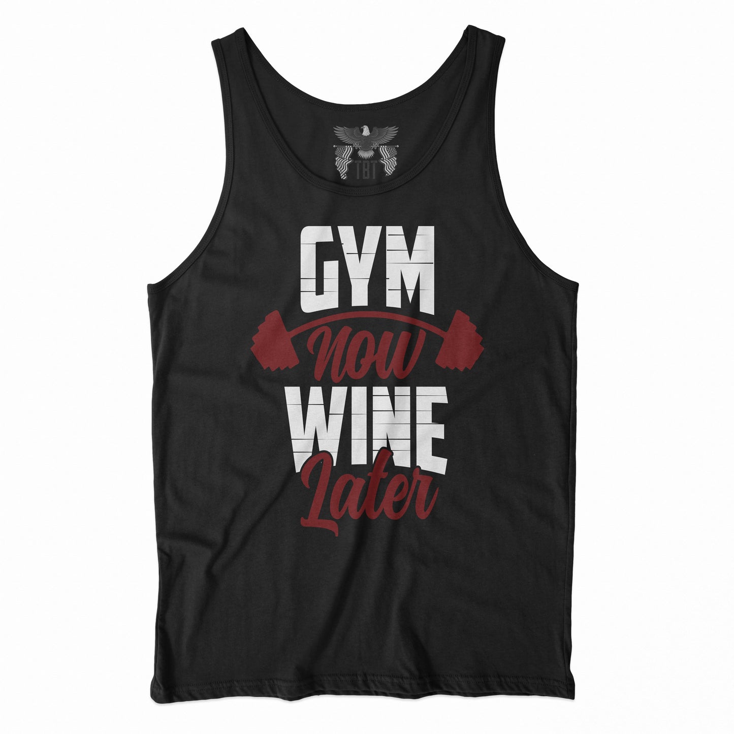 GYM now Wine Later Unisex Tank