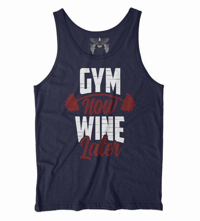 GYM now Wine Later Unisex Tank