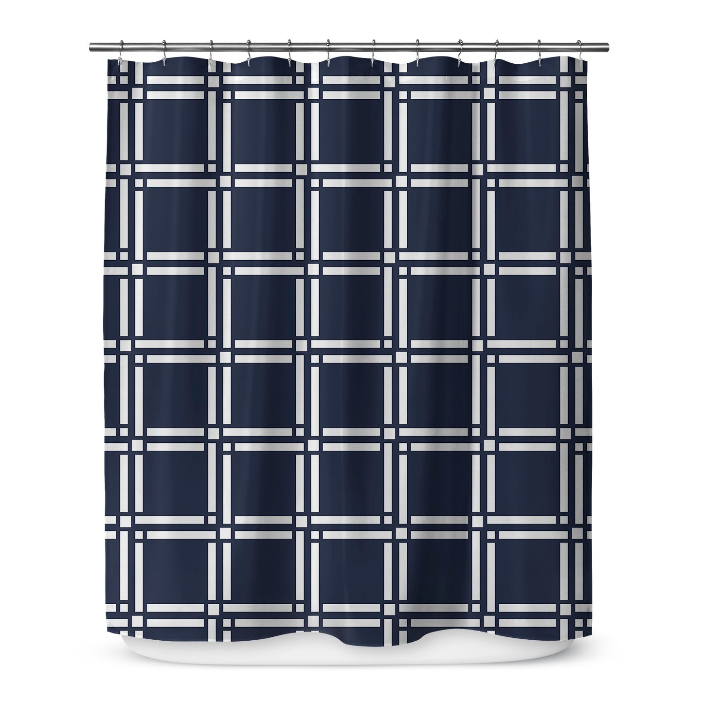 Gate Navy Shower Curtain