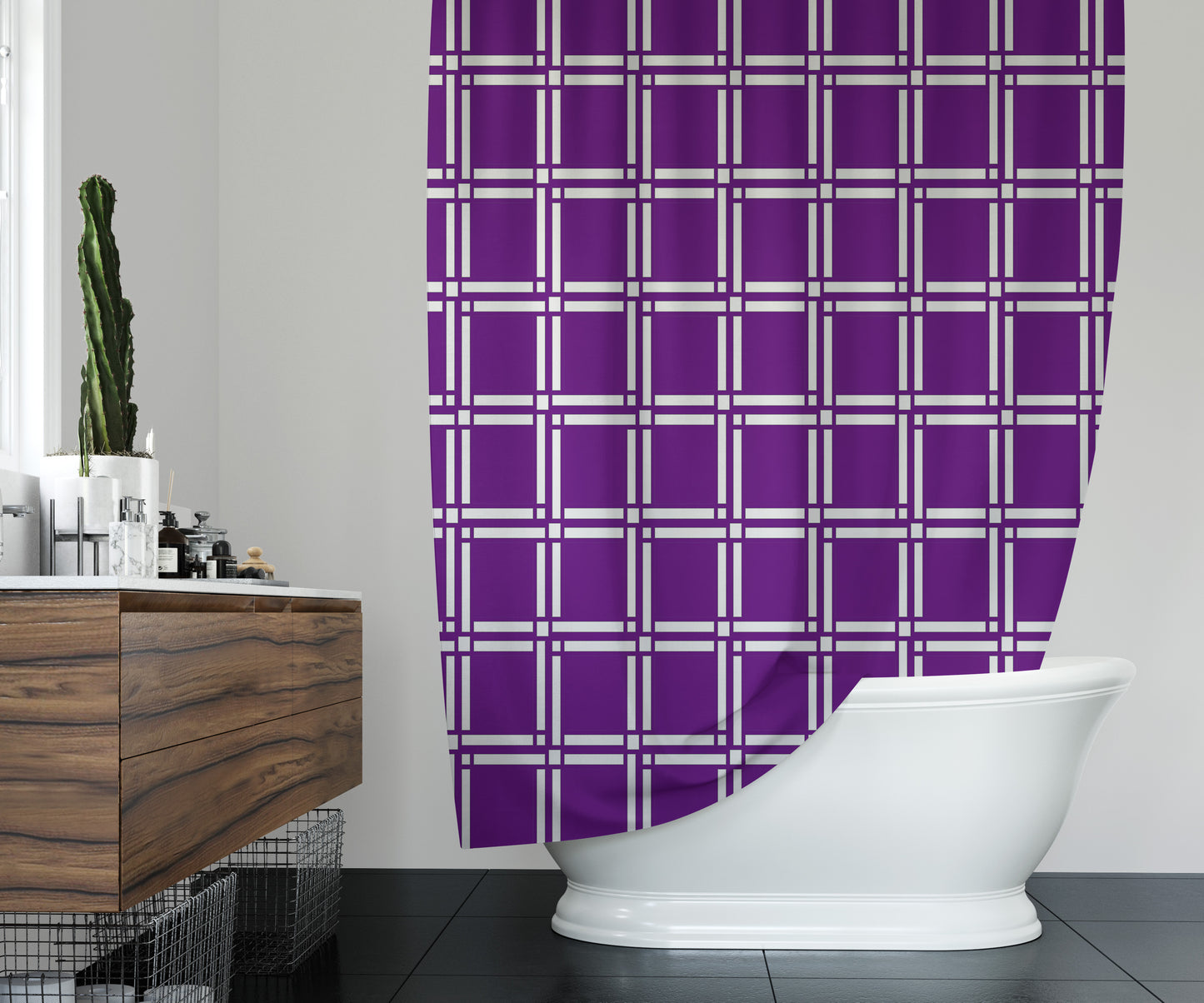 Gate Purple Shower Curtain