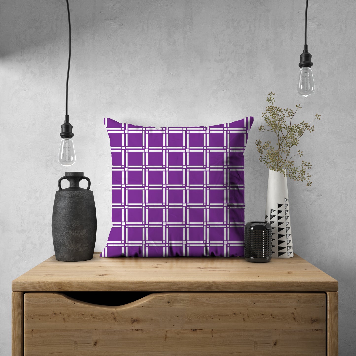 Gate Purple Pillow