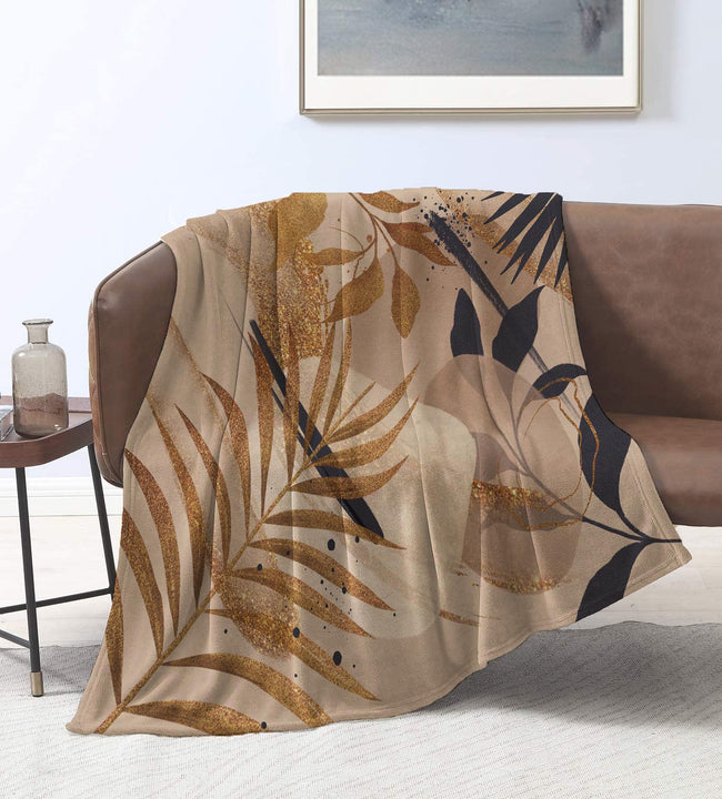 Golden Nature Velvet Blanket