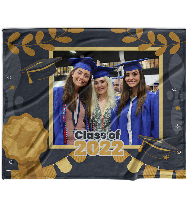 Graduation Olive Velvet Blanket