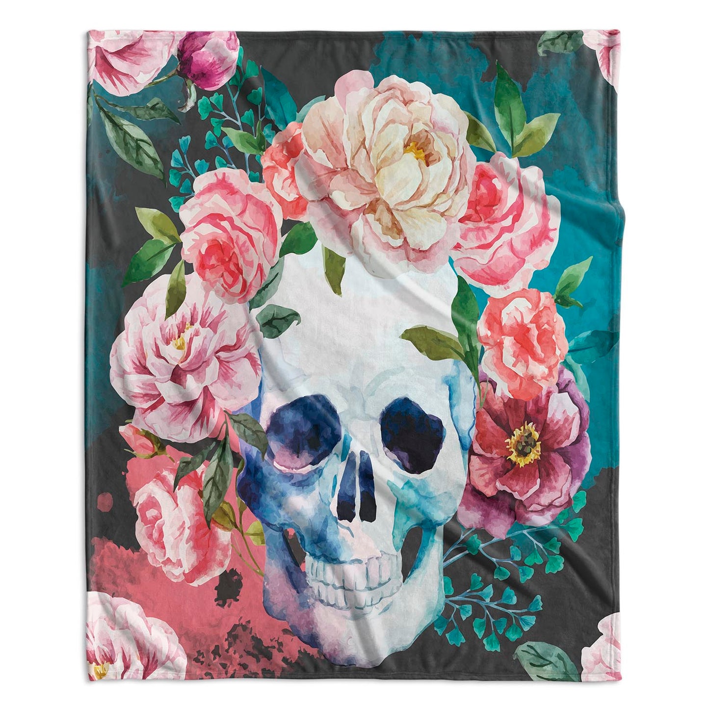 Lady Skull Velvet Blanket