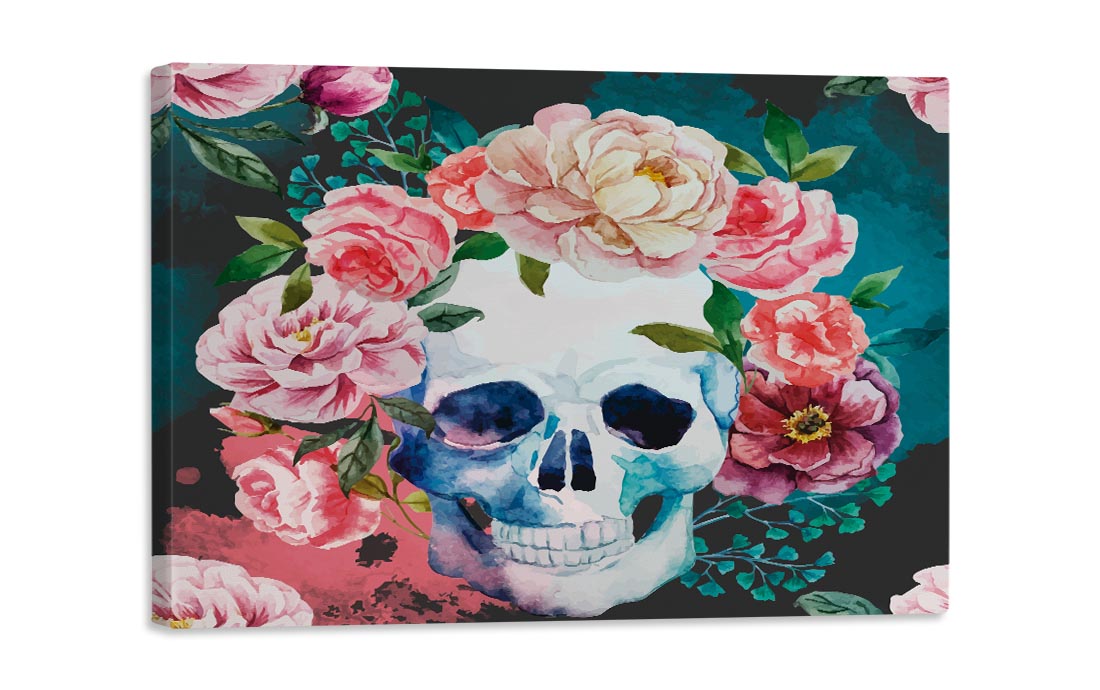 Lady Skull Canvas Art