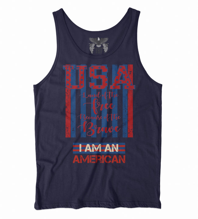 Land of the Free Unisex Tank