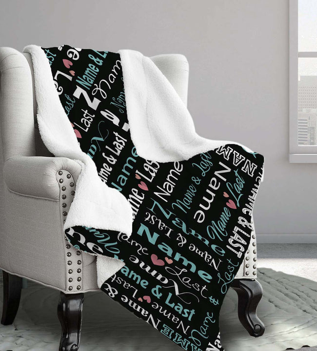 London Girls Sherpa Blanket