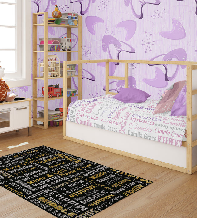 London Girls Gold Rug