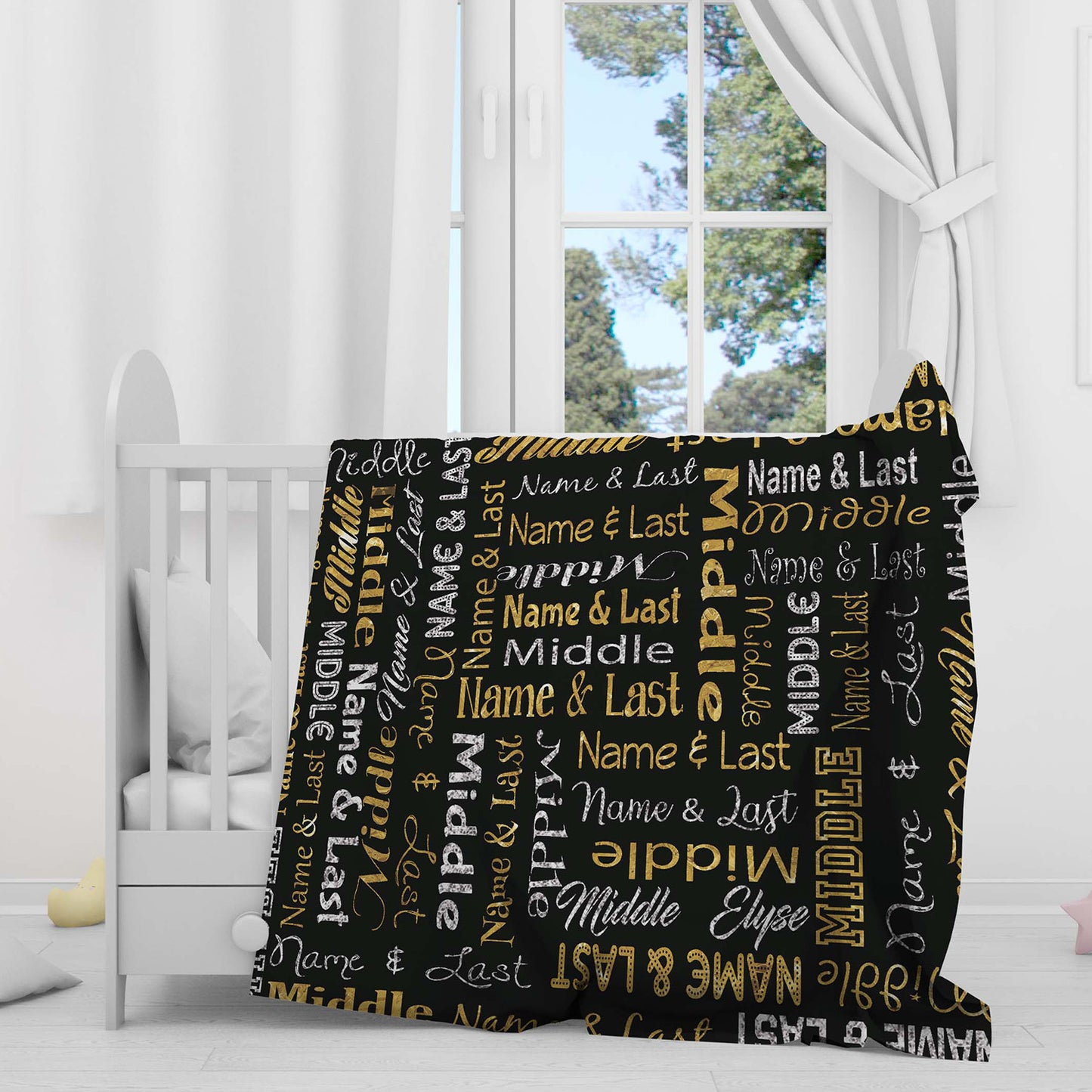 London Girls Gold Super Plush Blanket