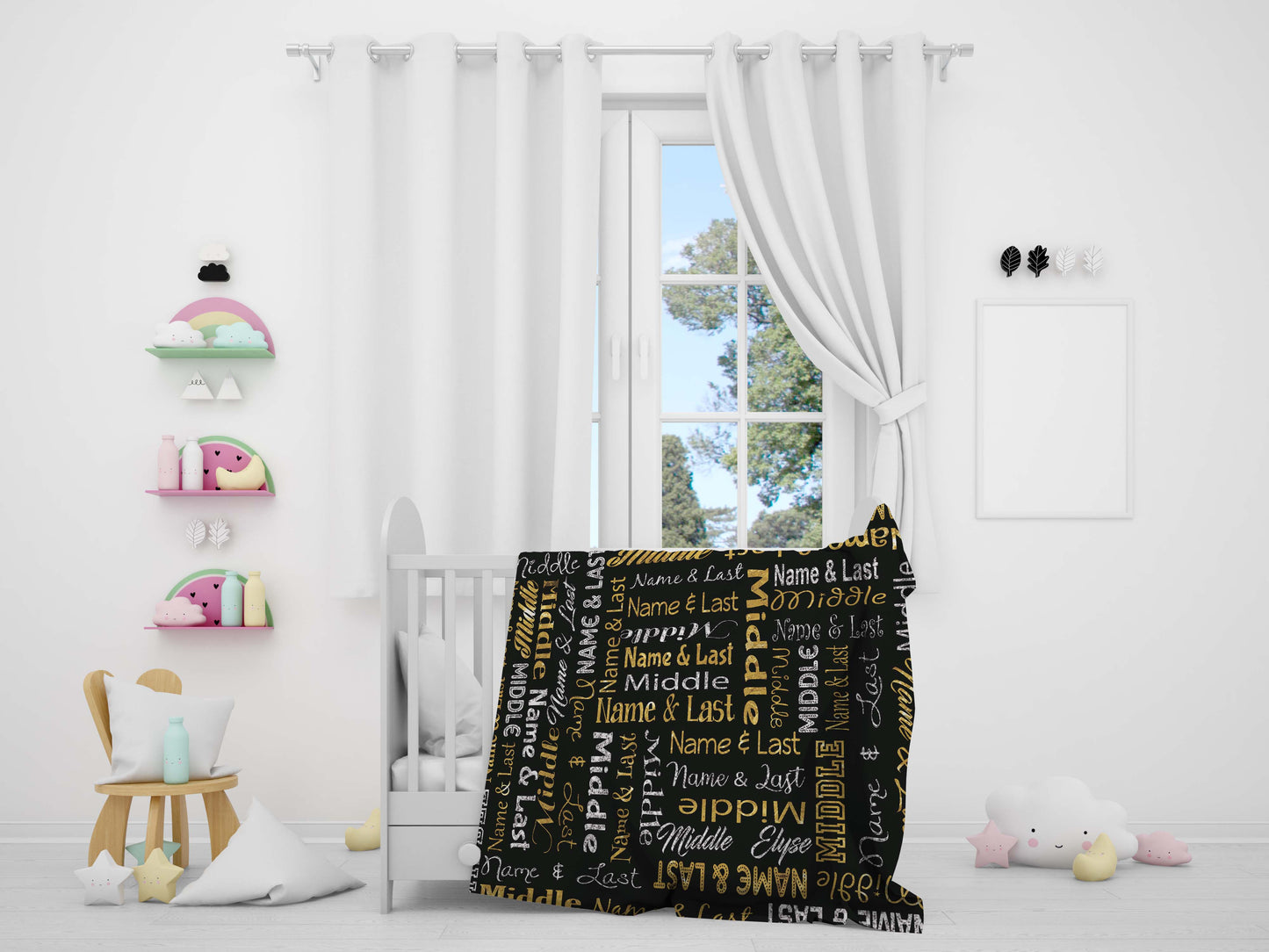 London Girls Gold Super Plush Blanket