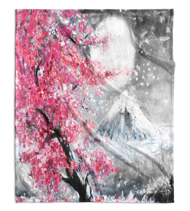 Mountain Sakura Velvet Blanket